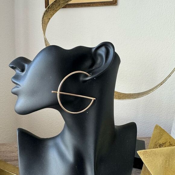 Hoop earrings N771 - Picture 4 of 4